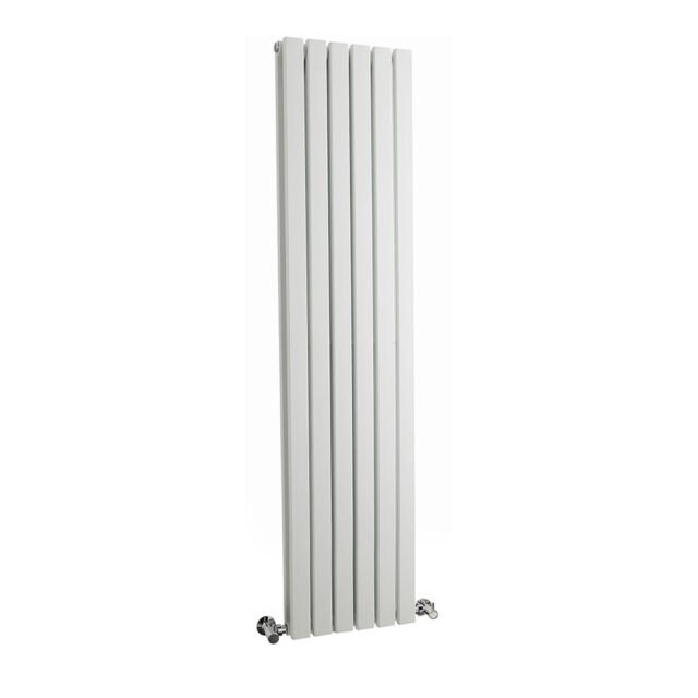 Nuie Sloane Satin White Double Panel Designer Radiator